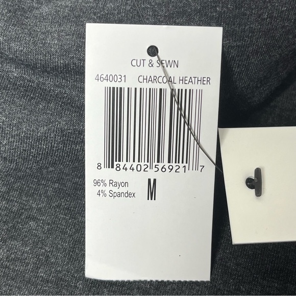 Workshop Republic Clothing Poncho Charcoal Heather High Loose Neck Soft … - Picture 9 of 10